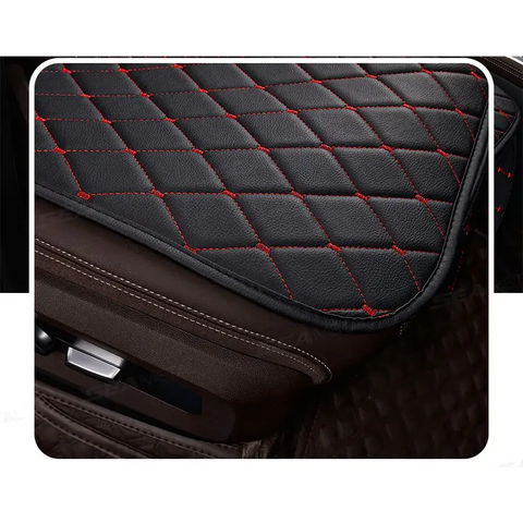 Black Quilted Leather Car Seat Coversaicg_is_generated,car seat cover,car seat protective cover,cars accessories,internal car accessories