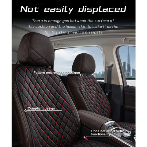 Black Quilted Leather Car Seat Coversaicg_is_generated,car seat cover,car seat protective cover,cars accessories,internal car accessories