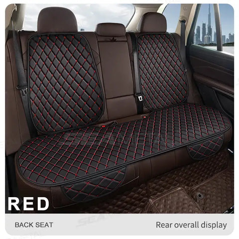 Black Quilted Leather Car Seat Coversaicg_is_generated,car seat cover,car seat protective cover,cars accessories,internal car accessories