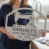 Custom Sewing & Quilting Room Metal Sign - Wall Decor - GiFTiFY
