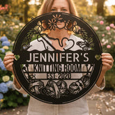 Crochet Craft Room Custom Metal Sign – Unique Decor for Yarn Lovers - GiFTiFY