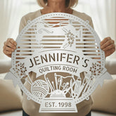 Custom Metal Sign for Sewing Room – Perfect for Crochet Lovers - GiFTiFY
