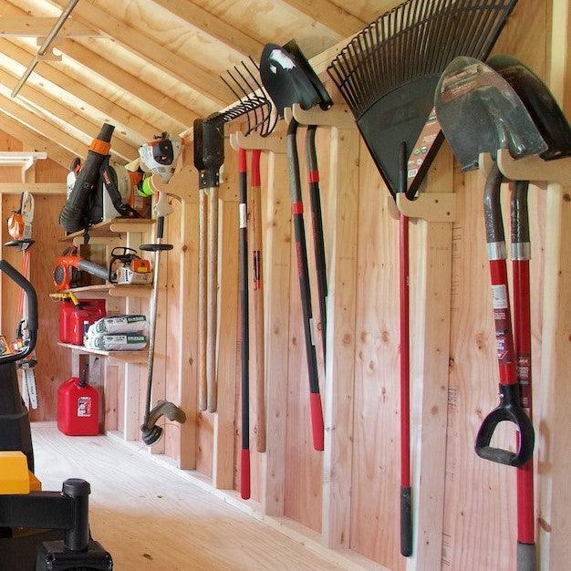 Shed Shelf Bracket Kit | Heavy-Duty Shed Organizer HangThis Up My Shed Organizing System
