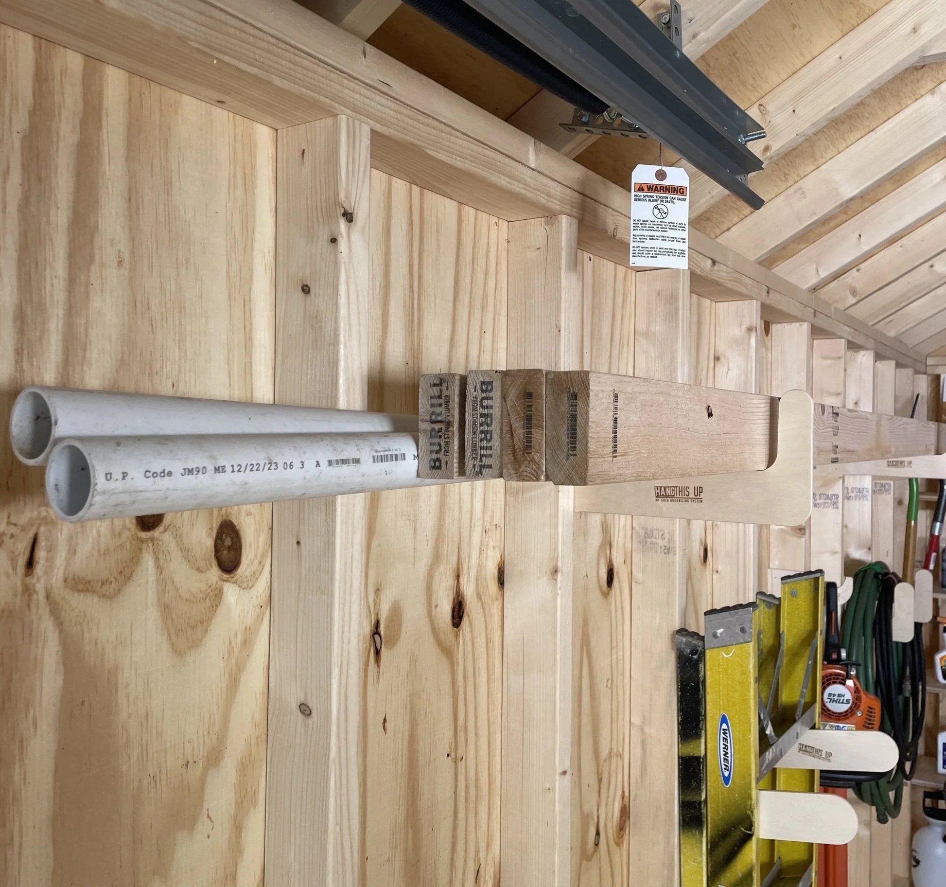 Shed Storage Organizer – Yard Tool Rack for Storage Sheds HangThis Up My Shed Organizing System