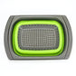 Silicone Collapsible Colander Green and Gray - GiFTiFY