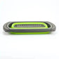 Silicone Collapsible Colander Green and Gray - GiFTiFY