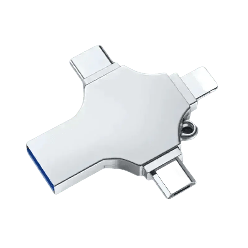 Silver 4in1 USB Flash Drive for iPad Pro - GiFTiFY