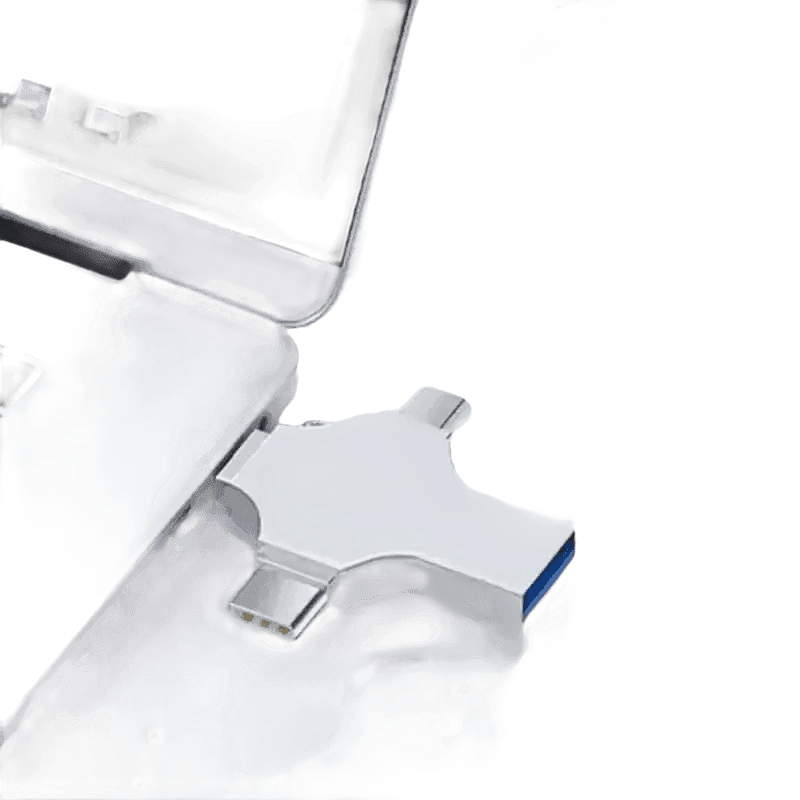 Silver 4in1 USB Flash Drive for iPad Pro - GiFTiFY