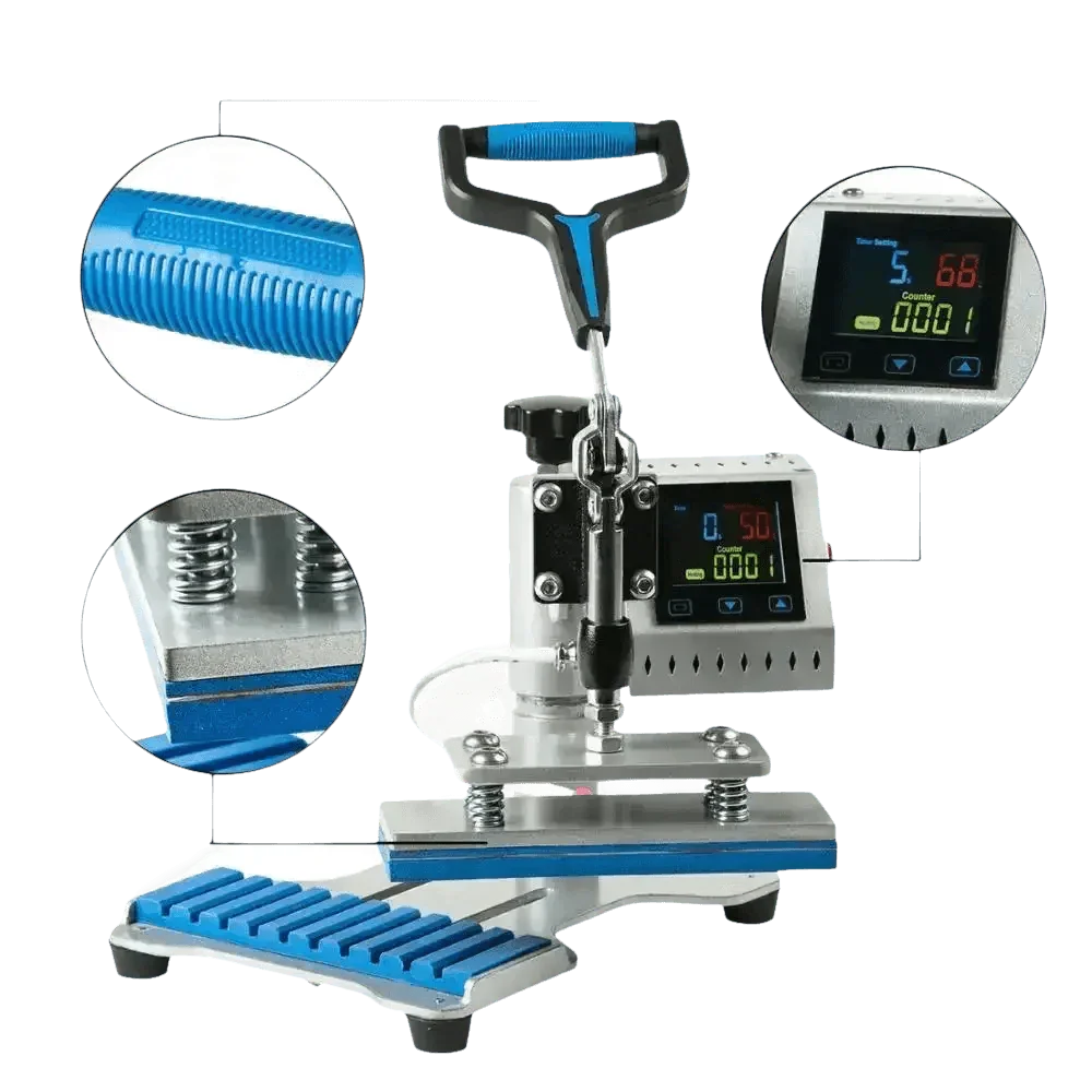 Silver Manual Heat Press Machine - GiFTiFY