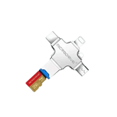 Silver OTG USB Flash Drive Adapter with Memory Cards - GiFTiFY