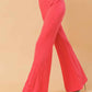COUNTDOWN THE HOURS WOVEN FLARED PANTS