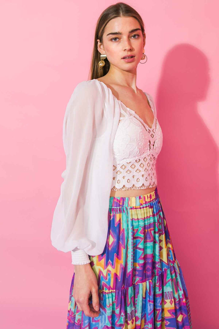 FOREVER EXQUISITE WOVEN TOP - GiFTiFY