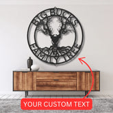 Skull Tree Sign - Custom Metal Sign, Housewarming/Christmas Gift, Family Letter - GiFTiFY