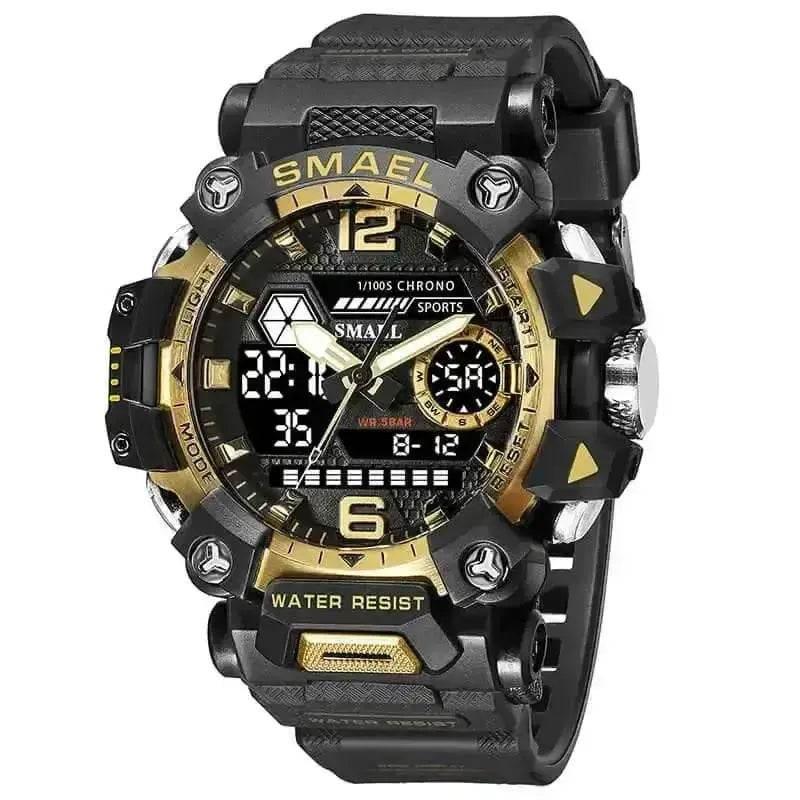 SMAEL Brand Tan and Black Outdoor Sport Mens Watch Watches by SMAEL Official Store