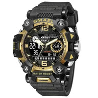 SMAEL Brand Tan and Black Outdoor Sport Mens Watch
