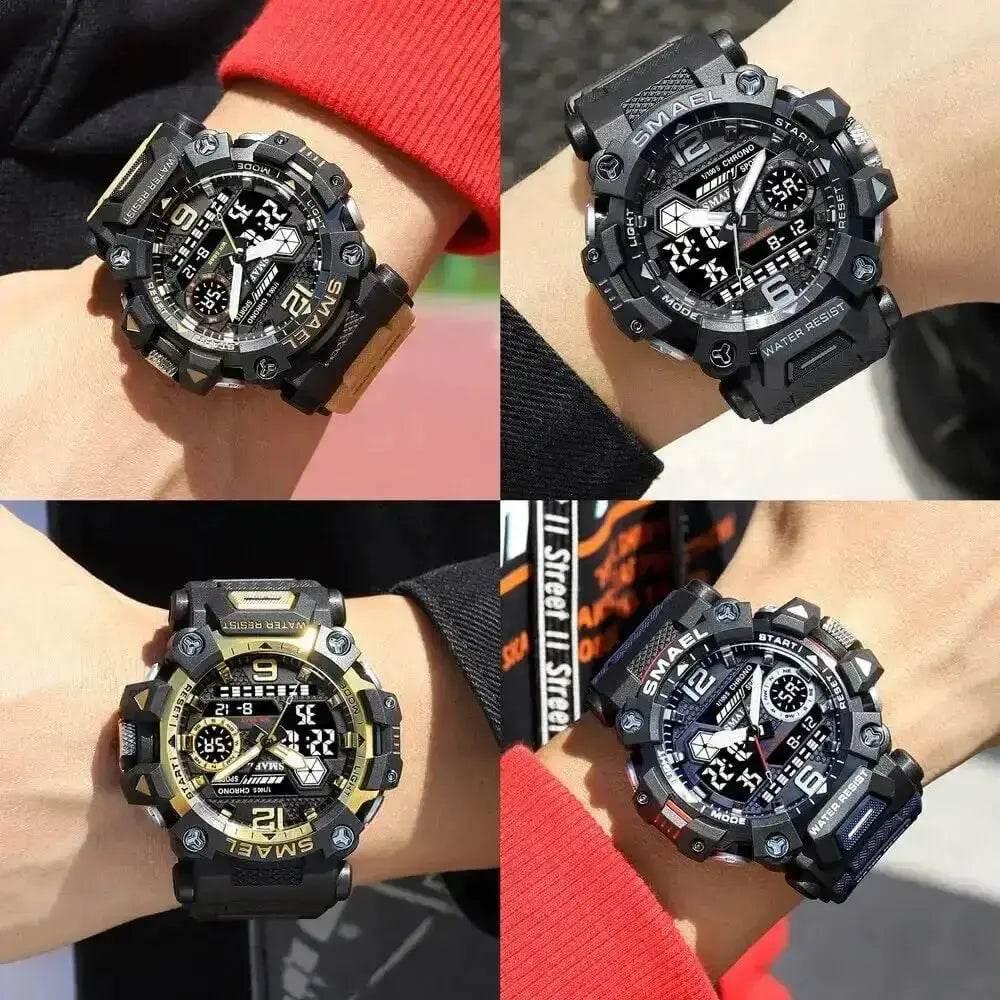 SMAEL Brand Tan and Black Outdoor Sport Mens Watch Watches by SMAEL Official Store
