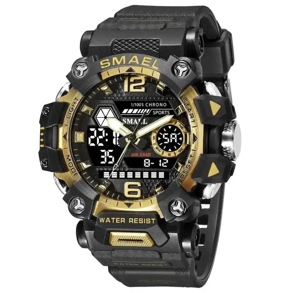 SMAEL Brand Tan and Black Outdoor Sport Mens Watch - GiFTiFY