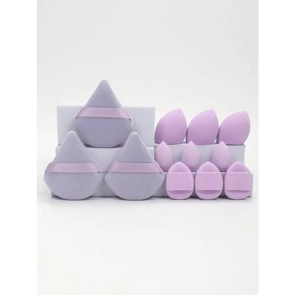 Small Medium and Large 12PCS Combination Set Makeup Puff Essential for Beginners Cosmetic Puff Set Makeup Foundation Sponge Makeup Puff by Dropshee