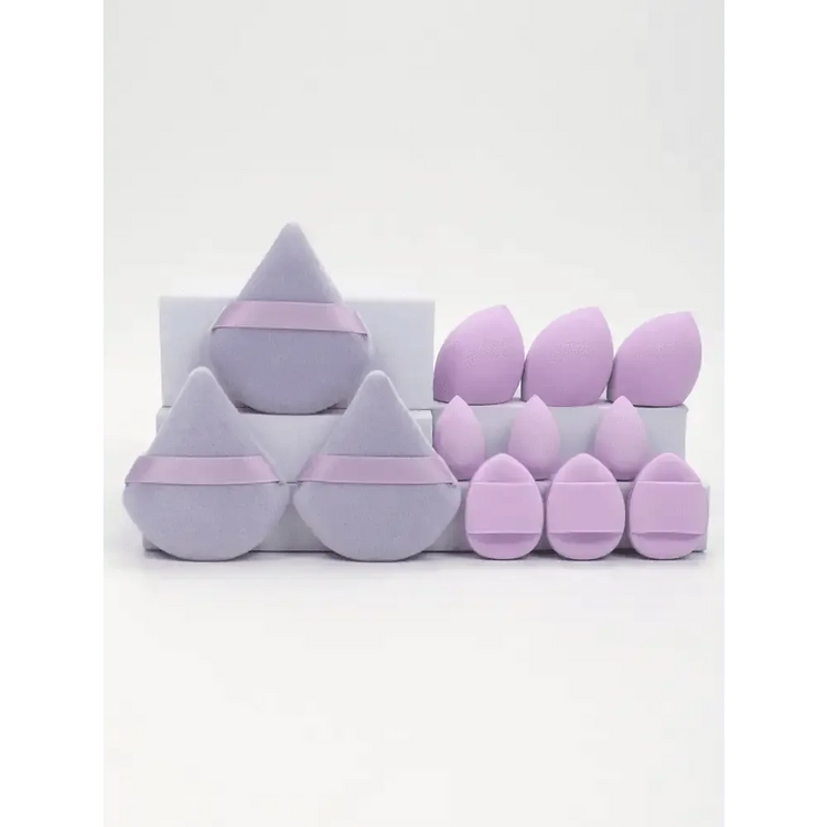 Small Medium and Large 12PCS Combination Set Makeup Puff Essential for Beginners Cosmetic Puff Set Makeup Foundation Sponge - GiFTiFY