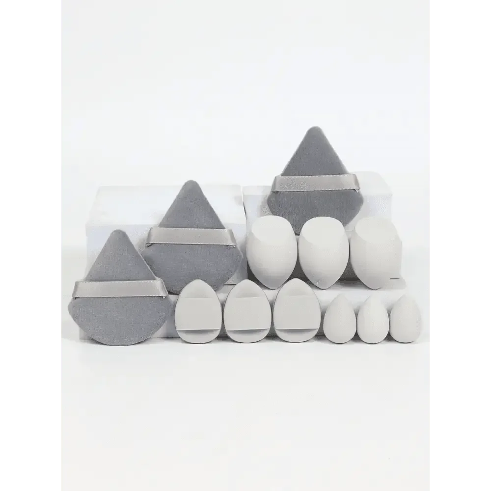 Small Medium and Large 12PCS Combination Set Makeup Puff Essential for Beginners Cosmetic Puff Set Makeup Foundation Sponge Makeup Puff by Dropshee