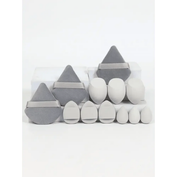 Small Medium and Large 12PCS Combination Set Makeup Puff Essential for Beginners Cosmetic Puff Set Makeup Foundation Sponge - GiFTiFY