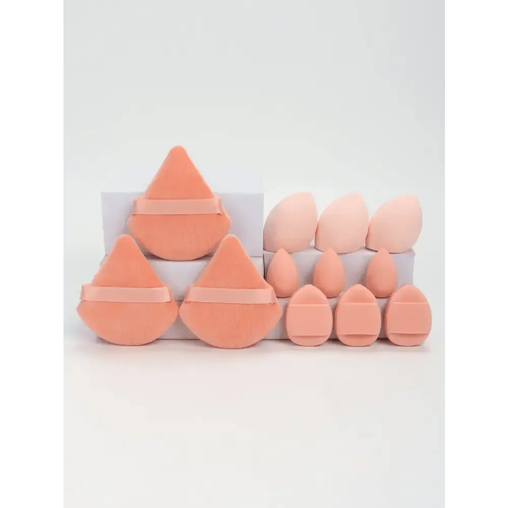 Small Medium and Large 12PCS Combination Set Makeup Puff Essential for Beginners Cosmetic Puff Set Makeup Foundation Sponge - GiFTiFY