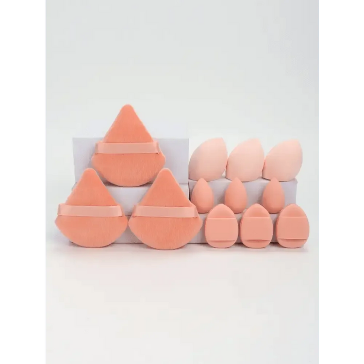 Small Medium and Large 12PCS Combination Set Makeup Puff Essential for Beginners Cosmetic Puff Set Makeup Foundation Sponge - GiFTiFY