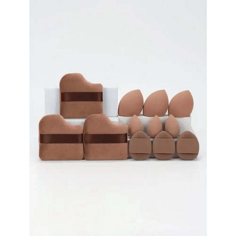 Small Medium and Large 12PCS Combination Set Makeup Puff Essential for Beginners Cosmetic Puff Set Makeup Foundation Sponge Makeup Puff by Dropshee
