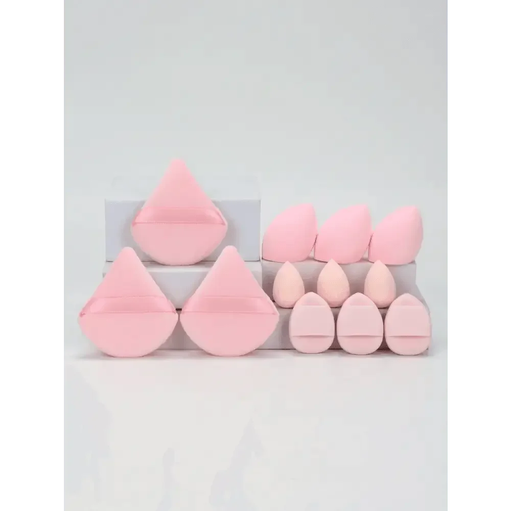 Small Medium and Large 12PCS Combination Set Makeup Puff Essential for Beginners Cosmetic Puff Set Makeup Foundation Sponge - GiFTiFY