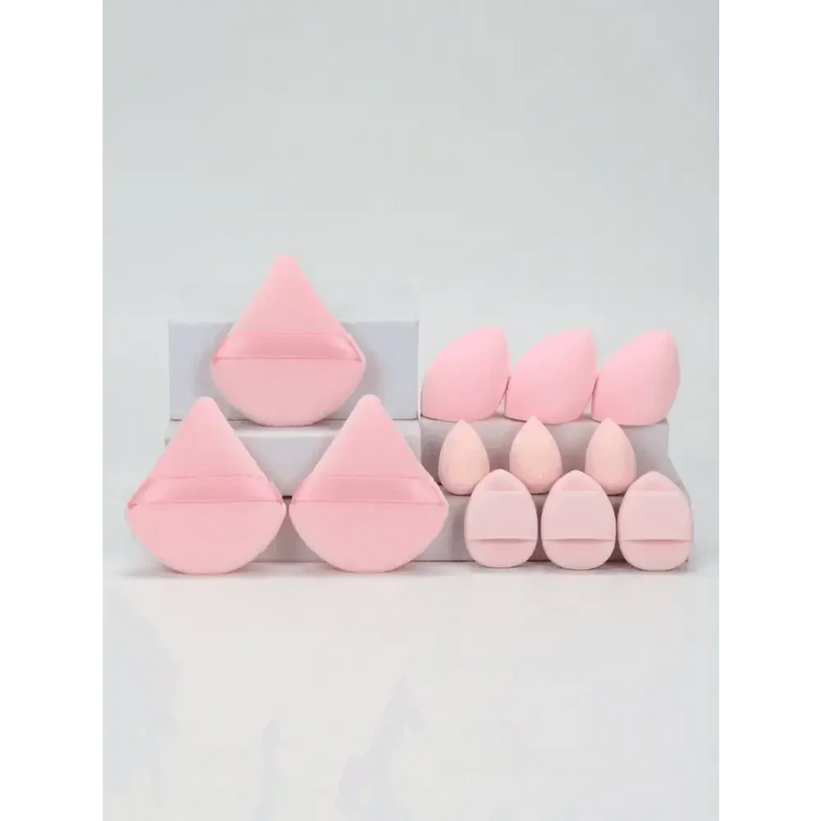 Small Medium and Large 12PCS Combination Set Makeup Puff Essential for Beginners Cosmetic Puff Set Makeup Foundation Sponge - GiFTiFY