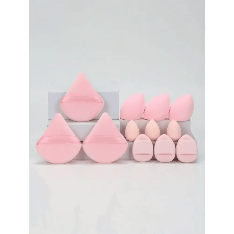 Small Medium and Large 12PCS Combination Set Makeup Puff Essential for Beginners Cosmetic Puff Set Makeup Foundation Sponge Makeup Puff by Dropshee