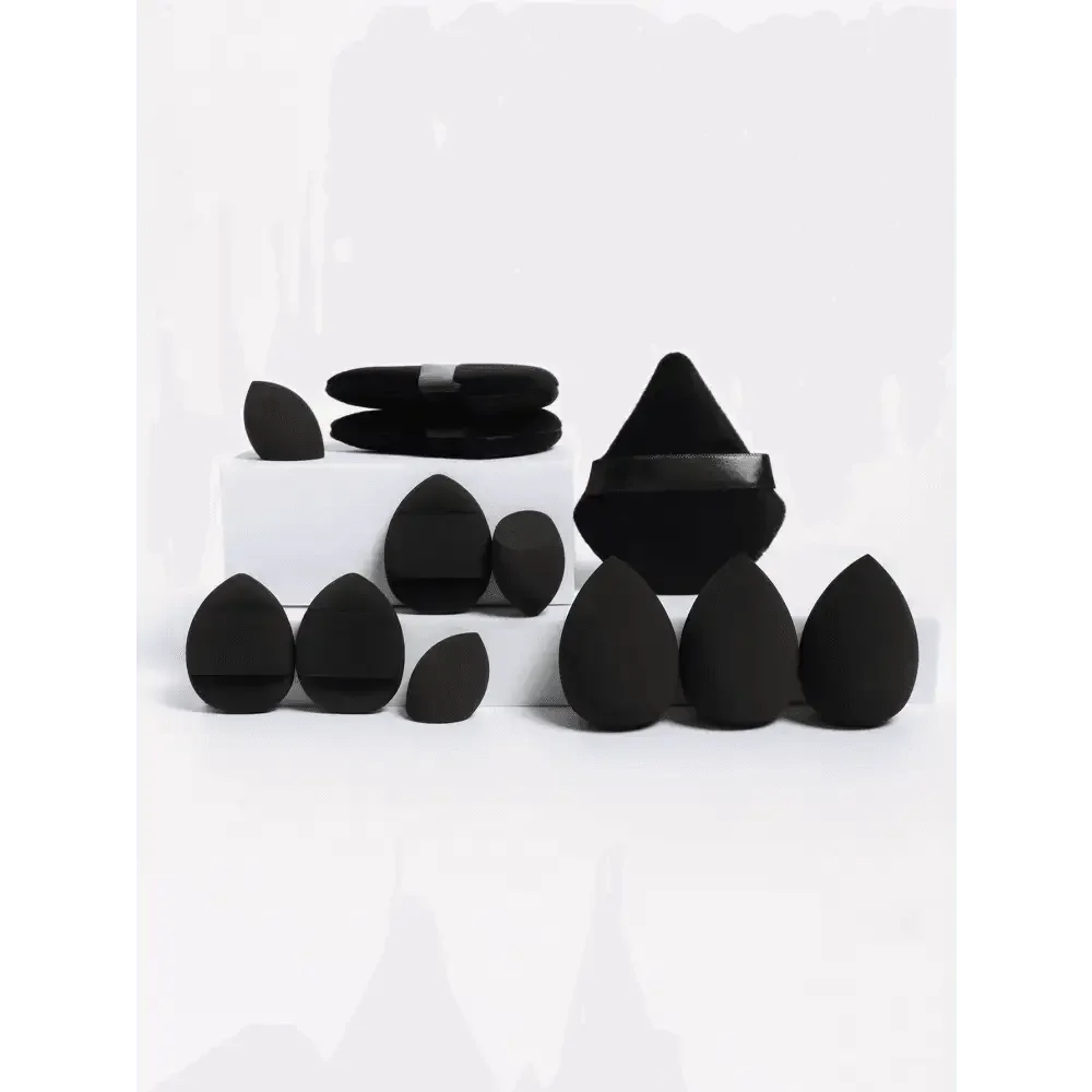 Small Medium and Large 12PCS Combination Set Makeup Puff Essential for Beginners Cosmetic Puff Set Makeup Foundation Sponge - GiFTiFY