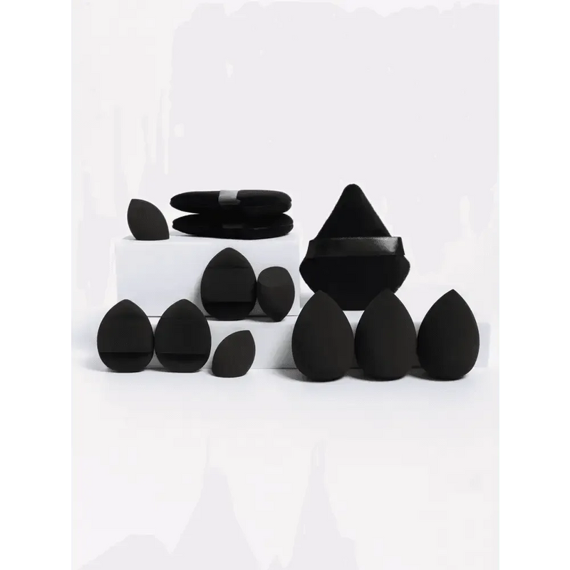 Small Medium and Large 12PCS Combination Set Makeup Puff Essential for Beginners Cosmetic Puff Set Makeup Foundation Sponge Makeup Puff by Dropshee