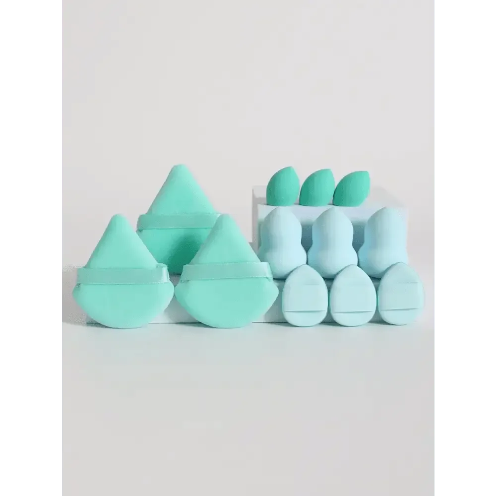 Small Medium and Large 12PCS Combination Set Makeup Puff Essential for Beginners Cosmetic Puff Set Makeup Foundation Sponge - GiFTiFY