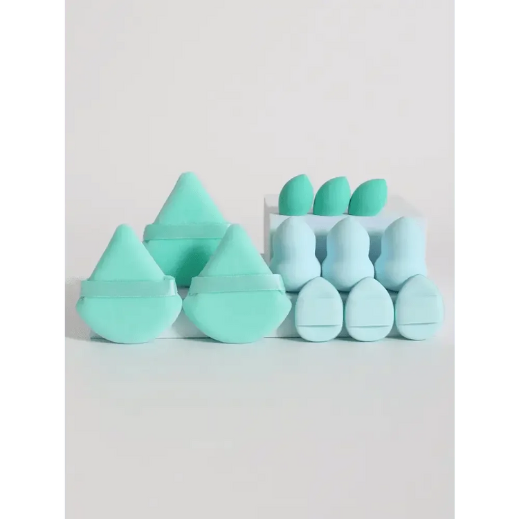 Small Medium and Large 12PCS Combination Set Makeup Puff Essential for Beginners Cosmetic Puff Set Makeup Foundation Sponge - GiFTiFY