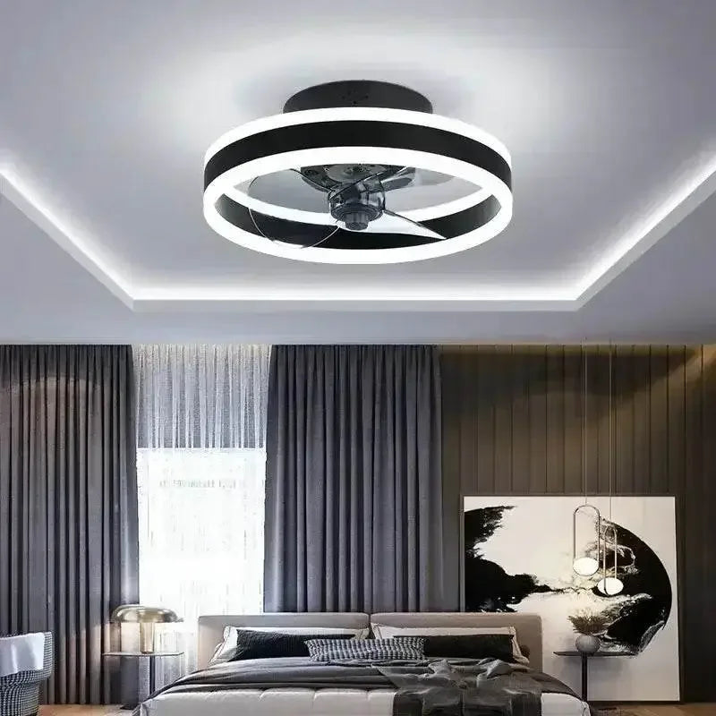 LED Ceiling Fan with Remote Control Chandelier by DSERS