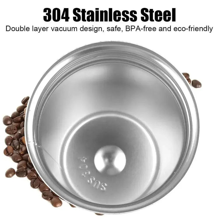 Smart Coffee Tumbler 380ml 510ml Stainless Steel Intelligent Temperature Display Travel Mug Thermos Cup with Portable Rope - GiFTiFY