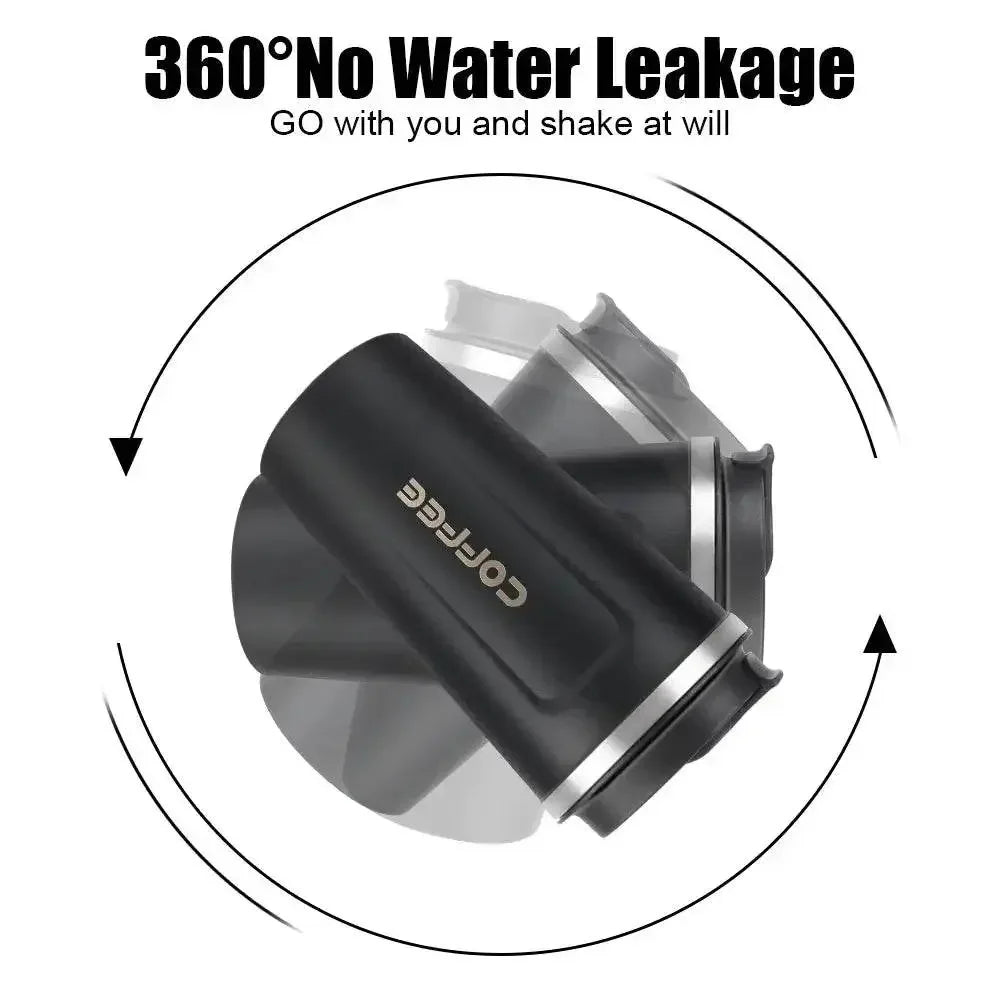 Smart Coffee Tumbler 380ml 510ml Stainless Steel Intelligent Temperature Display Travel Mug Thermos Cup with Portable Rope - GiFTiFY