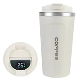 Smart Coffee Tumbler 380ml 510ml Stainless Steel Intelligent Temperature Display Travel Mug Thermos Cup with Portable Rope - GiFTiFY