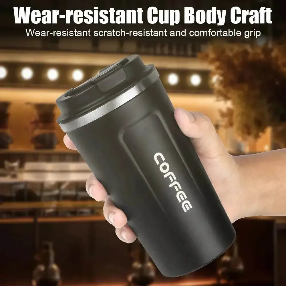 Smart Coffee Tumbler 380ml 510ml Stainless Steel Intelligent Temperature Display Travel Mug Thermos Cup with Portable Rope - GiFTiFY