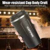 Smart Coffee Tumbler 380ml 510ml Stainless Steel Intelligent Temperature Display Travel Mug Thermos Cup with Portable Rope - GiFTiFY
