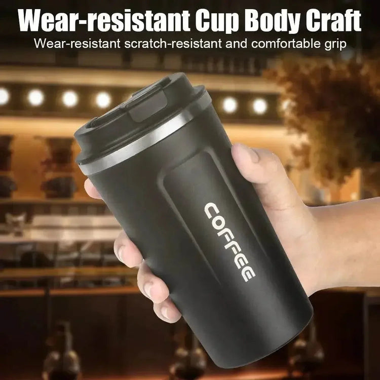 Smart Coffee Tumbler 380ml 510ml Stainless Steel Intelligent Temperature Display Travel Mug Thermos Cup with Portable Rope - GiFTiFY