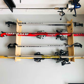 Ski Wall Rack for Snow & Water Skis – Indoor Storage for Garage, Basement, or Home - GiFTiFY