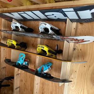 Snowboard Storage Rack – Shed Organizer for Snow Gear & Sporting Equipment HangThis Up My Shed Organizing System