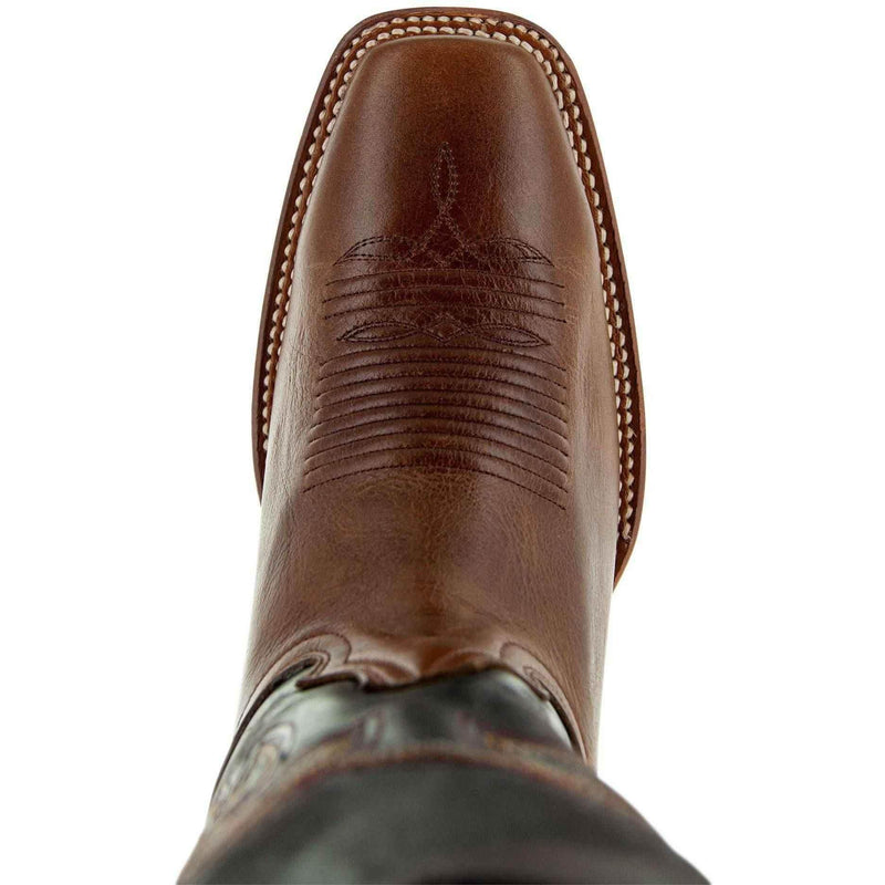 Miel Square Toe Leather Cowboy Boots H4002 Cowboy Boots by Soto Boots