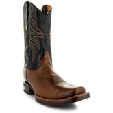 Miel Square Toe Leather Cowboy Boots H4002 - GiFTiFY