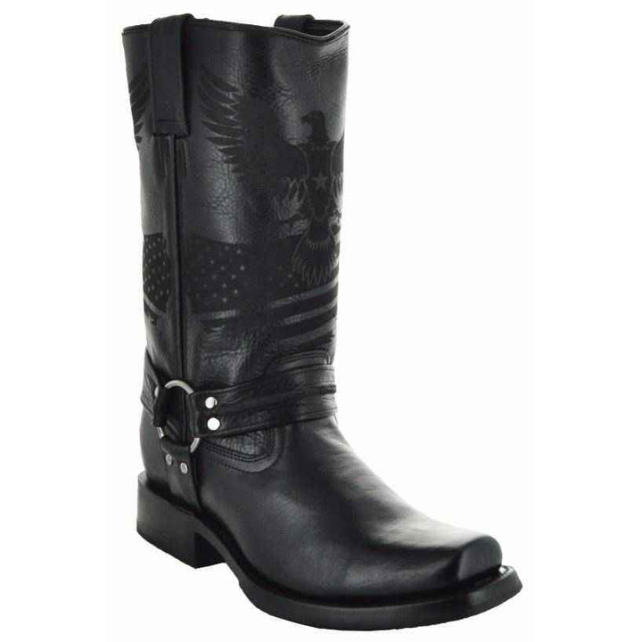Eagle Rider Men's Leather Biker Boots (H50021) - GiFTiFY