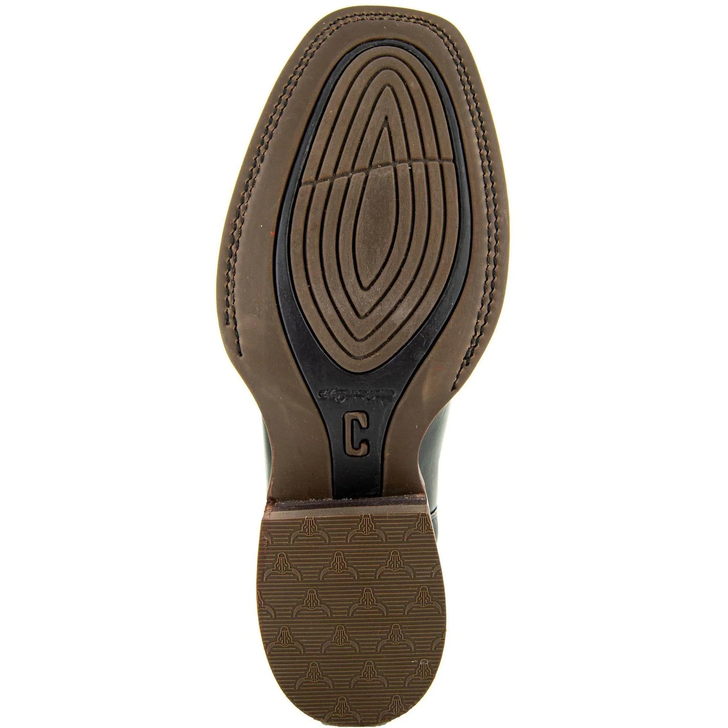 Black Square Toe Leather Cowboy Boots H4002 - GiFTiFY