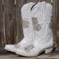 White Rose Inlayed Women's Cowgirl Boots (M50032)