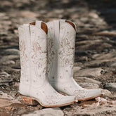 White Rhinestone Cowgirl Boots (Wedding Cowgirl Boots) - GiFTiFY